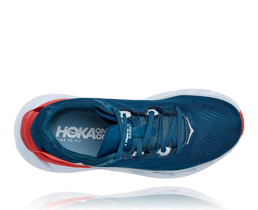 Chaussure Running Hoka One One Elevon 2 Femme - Bleu Marine/Blanche - YNC-243168